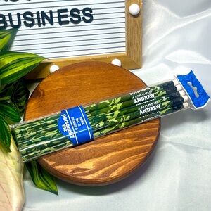 Vintage Camo No.2 Pencils Pack of 9 “Andrew” Name Novelty Sealed